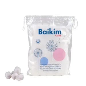 Bolas algodón blancas bolsa 65g.