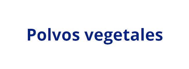 Polvos vegetales